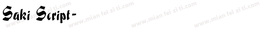 Saki Script字体转换